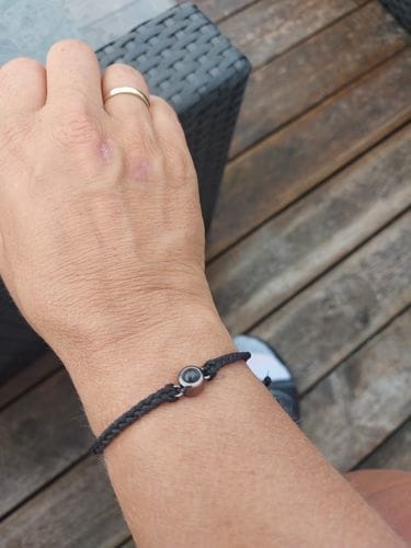 Customer photo review of Personlig fotoarmbånd
