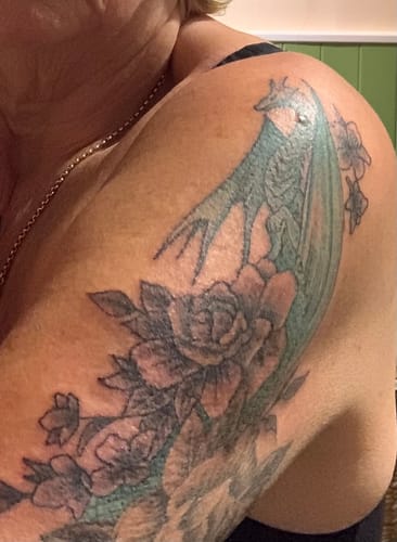 Customer photo review of TattooNumbx Numbing Cream