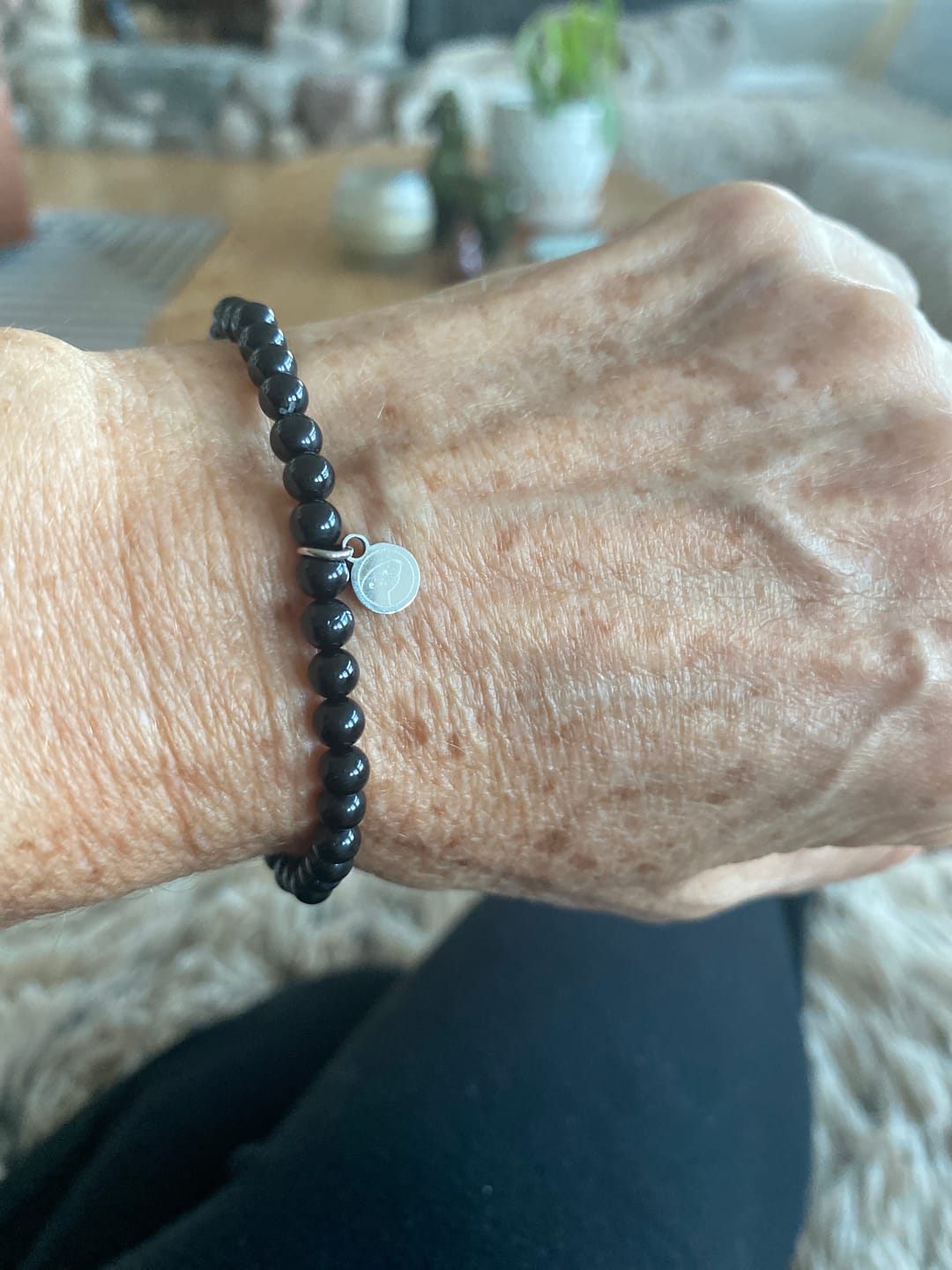 Customer photo review of Black Tourmaline Bracelet Mini