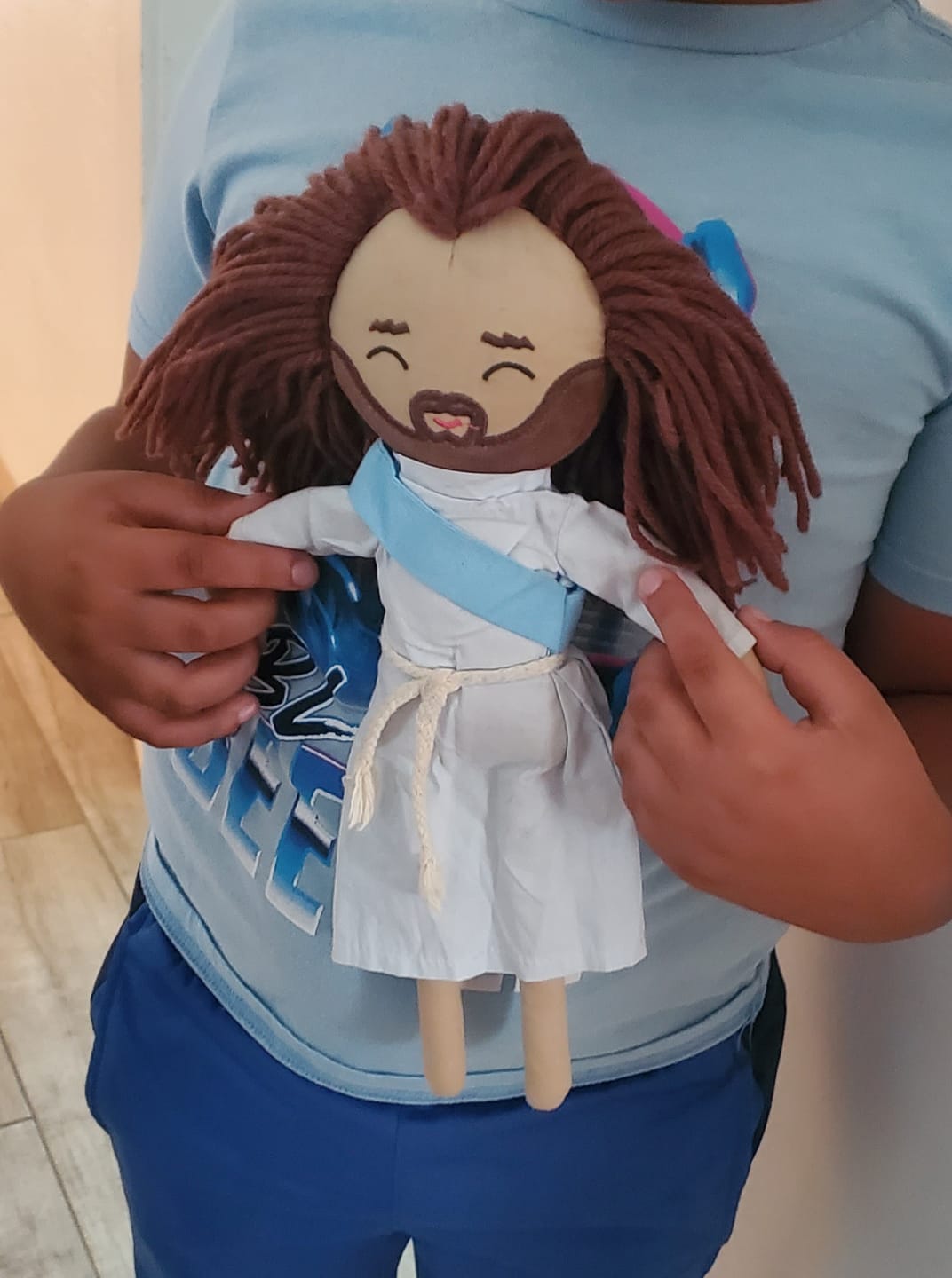 Customer photo review of Jesus Rag Doll