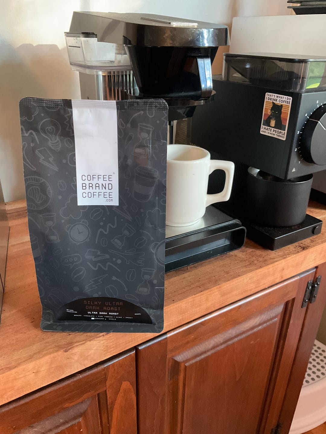 Customer photo review of Silky Ultra Dark Roast