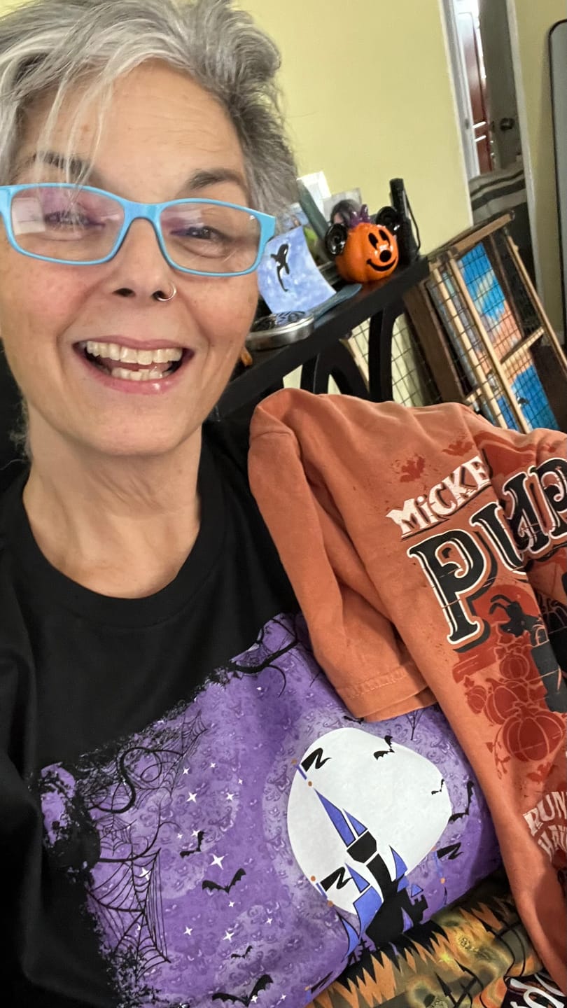 Customer photo review of Mickey's Pumpkin Patch Shirt