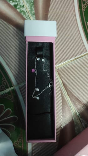 Customer photo review of Silver Chords of Love Bracelet