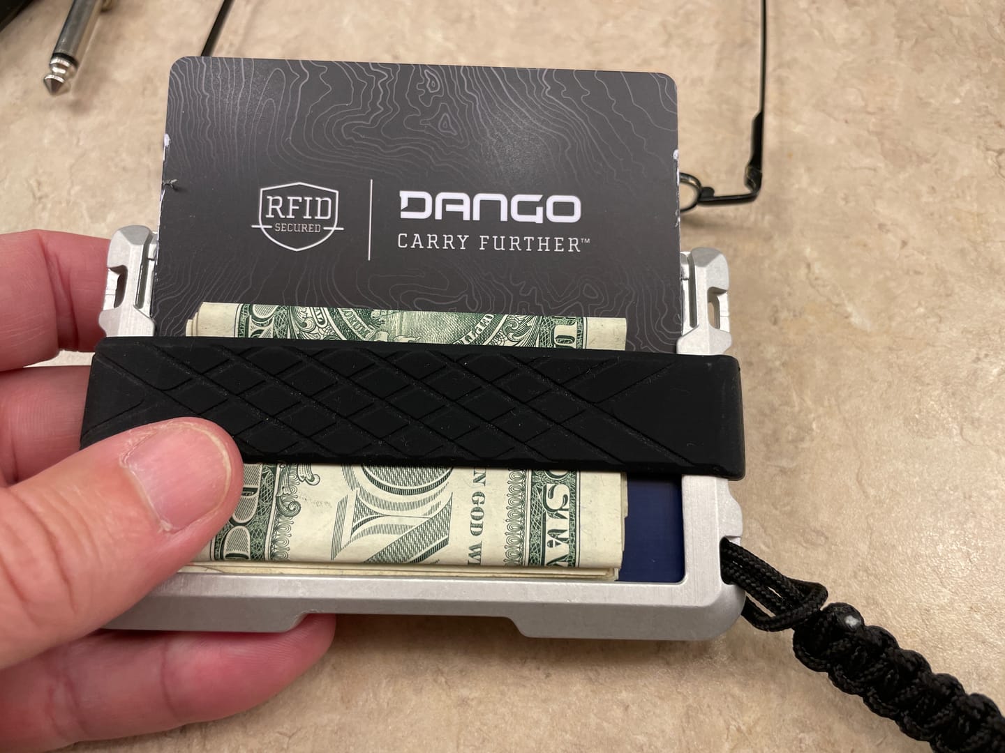 Customer photo review of D03 LITE DAPPER RAIL WALLET