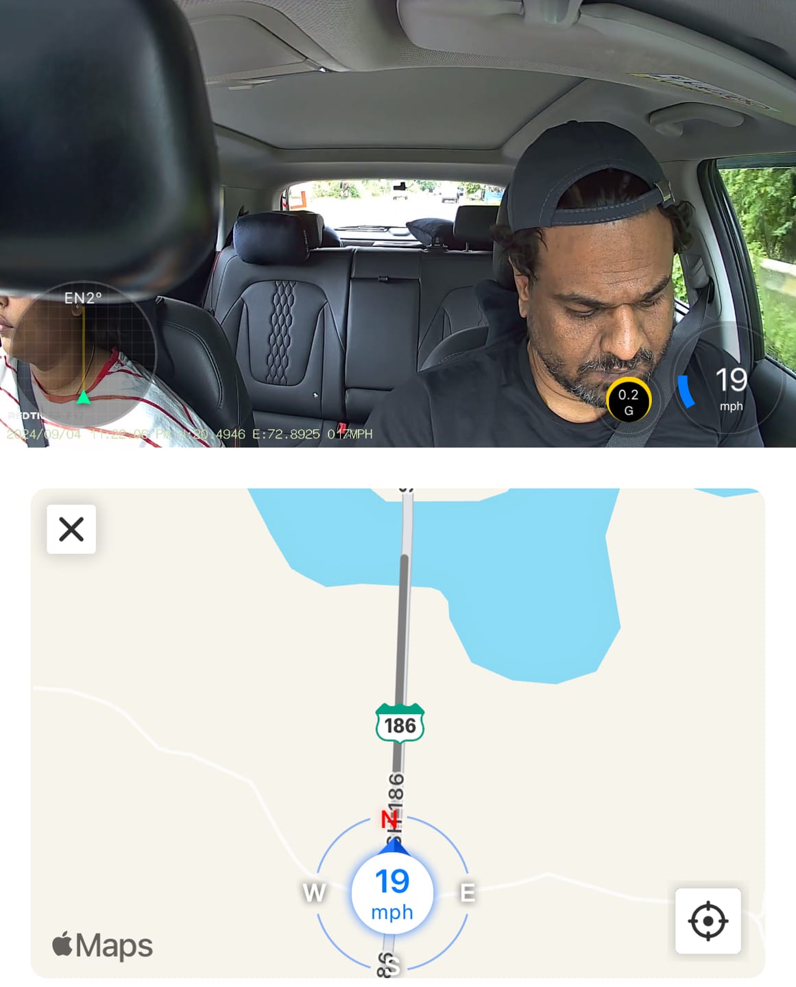 Customer photo review of Redtiger F17 4K 3-Channel 5G Wifi Dash Cam