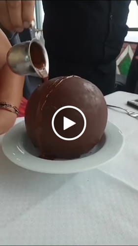 Customer video review of Mejorar postre por Esfera de Chocolate
