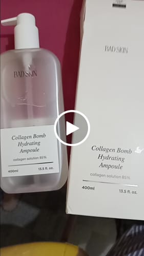 Customer video review of Bad Skin™ Korean Collagen Bomb Hydrating Ampoule