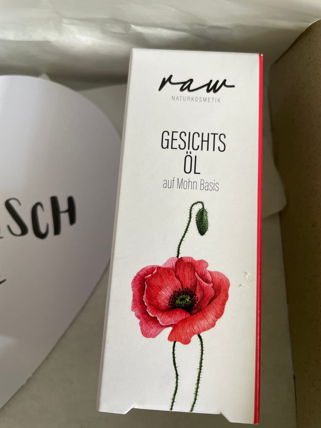 Customer photo review of Gesichtsöl "Mohn" (bei Hautirritationen) 30ml
