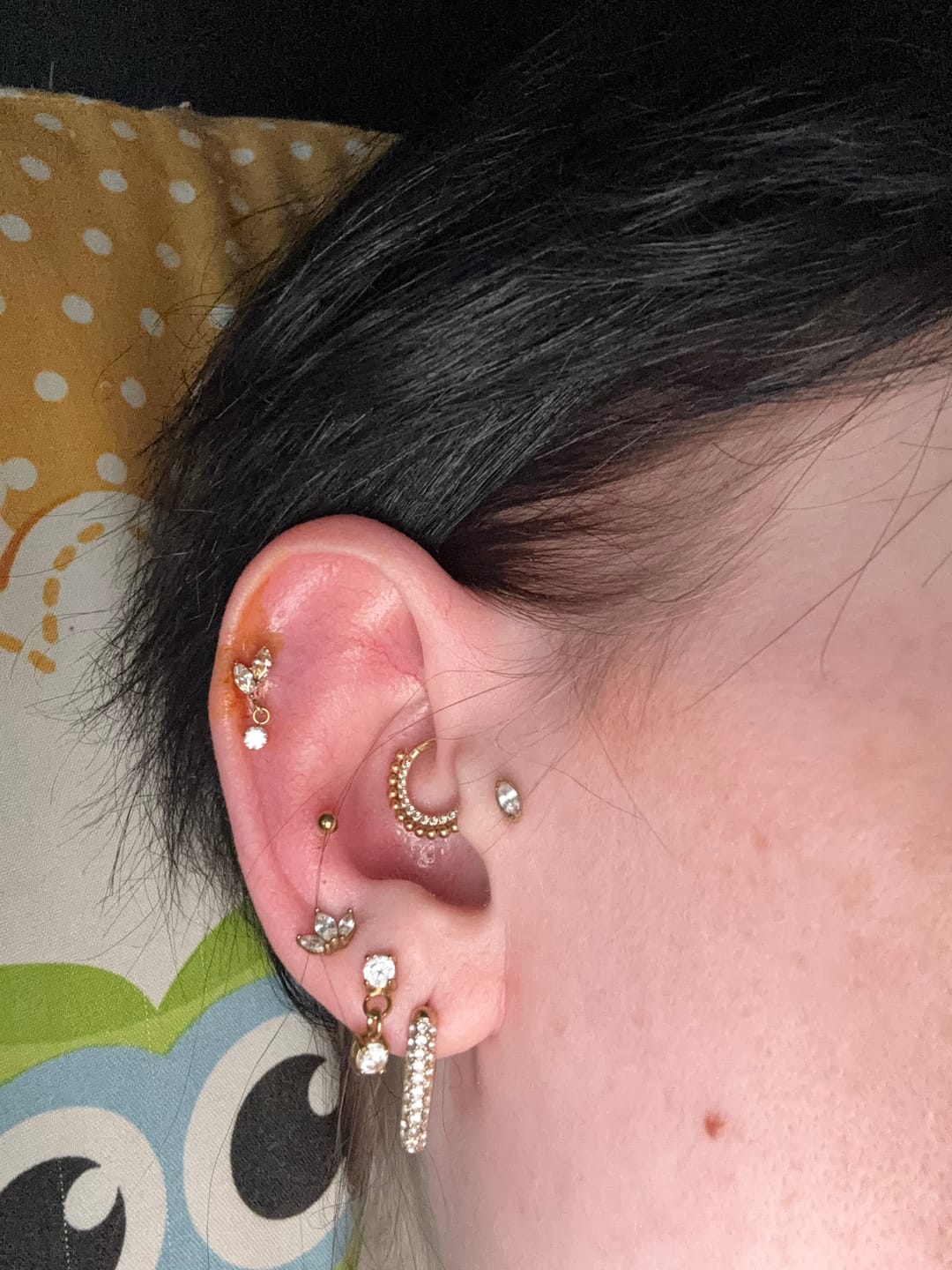 Customer photo review of Fleur Piercing | Titan