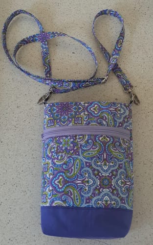 Customer photo review of Wanderlust Phone Bag Pattern