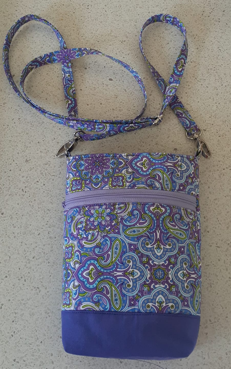 Customer photo review of Wanderlust Phone Bag Pattern