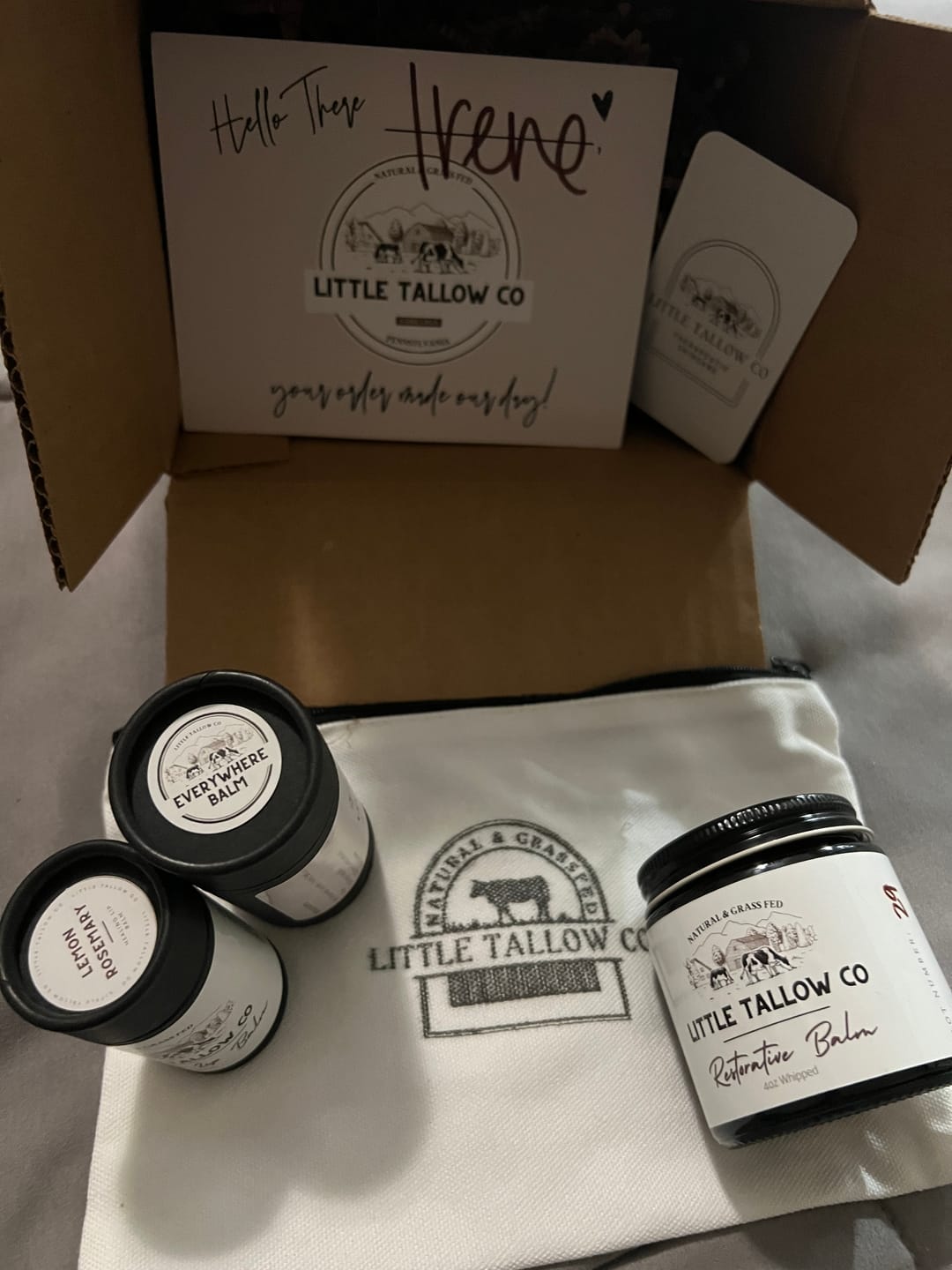 Customer photo review of Restorative Whipped Tallow Balm - 4oz Glass Jar
