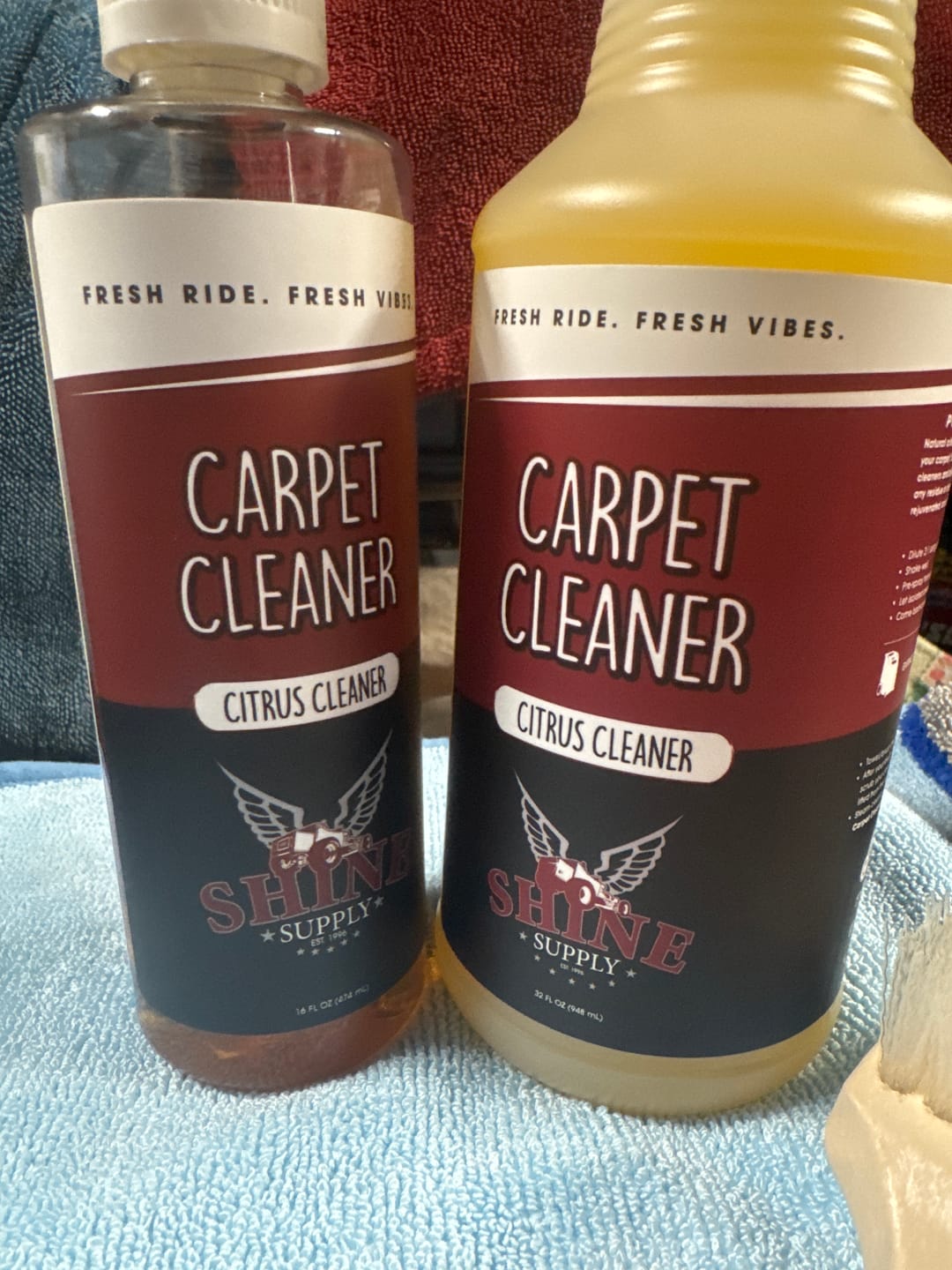 Customer photo review of Shine Supply 32oz. Labels