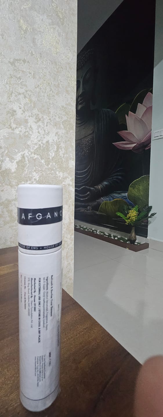 Customer photo review of EM5™ Afgano Perfume for Men | Amber Smoky Oud Fragrance Accords | Luxury Gift for Men | Variants Available: 50 ml Spray / 15 ml Spray / 10 ml Non-Alcoholic Roll On
