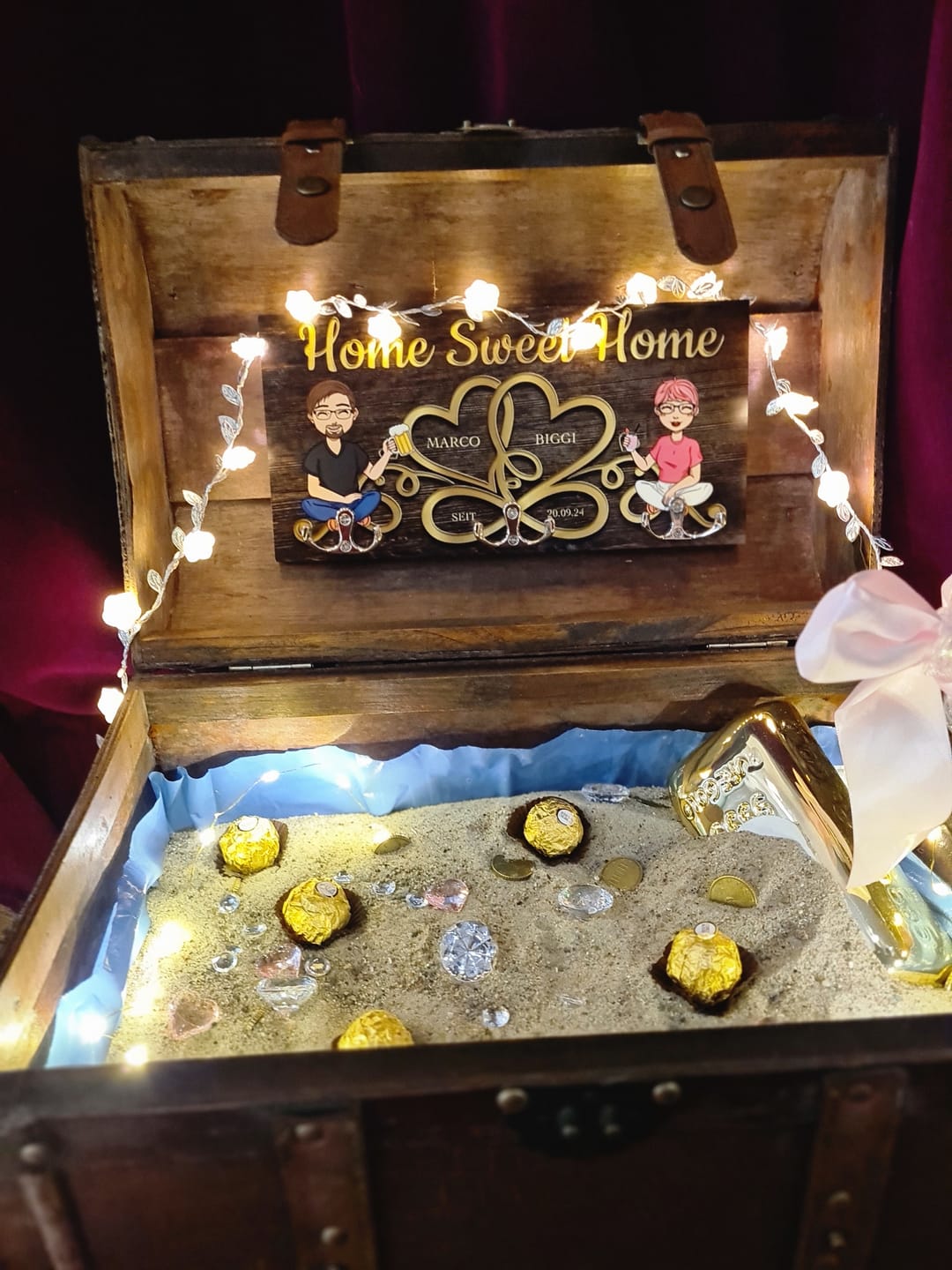 Customer photo review of Home sweet home - Paar-Schlüsselbrett