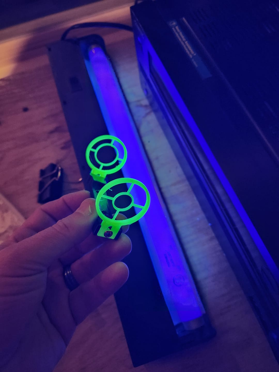 Customer photo review of Yellow Glow PETG Filament 1.75mm