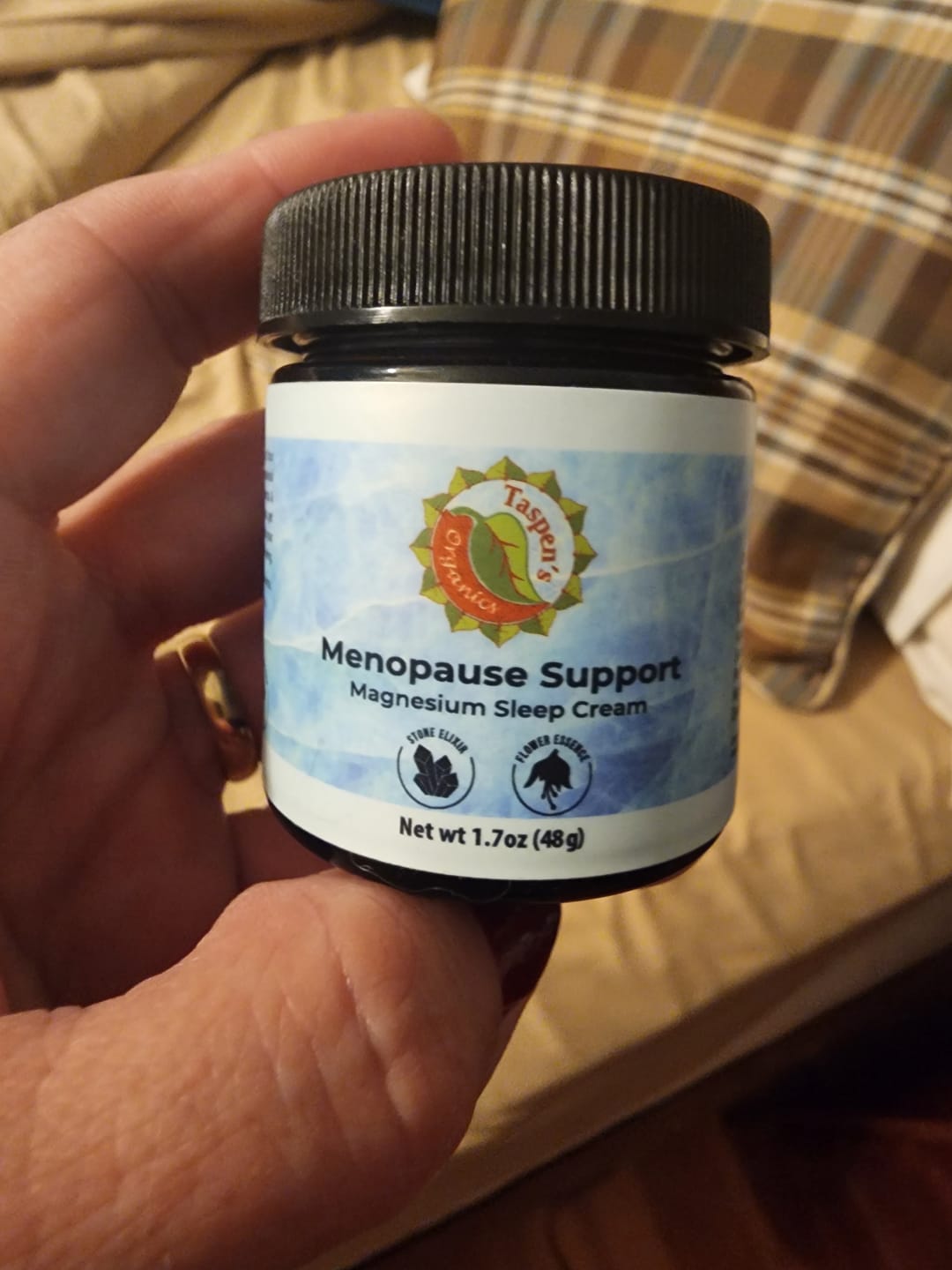 Customer photo review of Magnesium Menopause Sleep Cream
