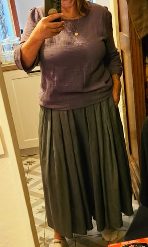 Customer photo review of Pantalon Paco -  lin tilleul