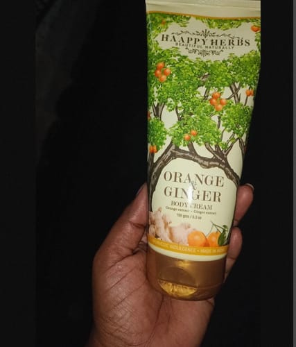 Customer photo review of Orange & Ginger Body Cream 150gm (Stress Relief Therapy)