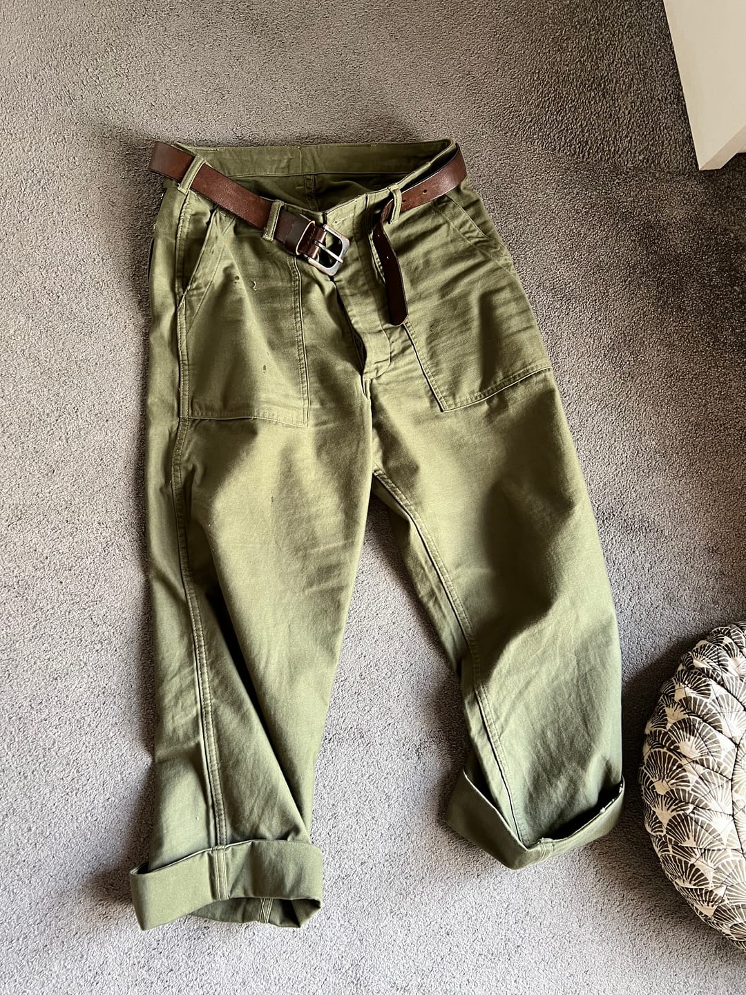 Customer photo review of Vietnam War OG-107 Utility Fatigue Pants