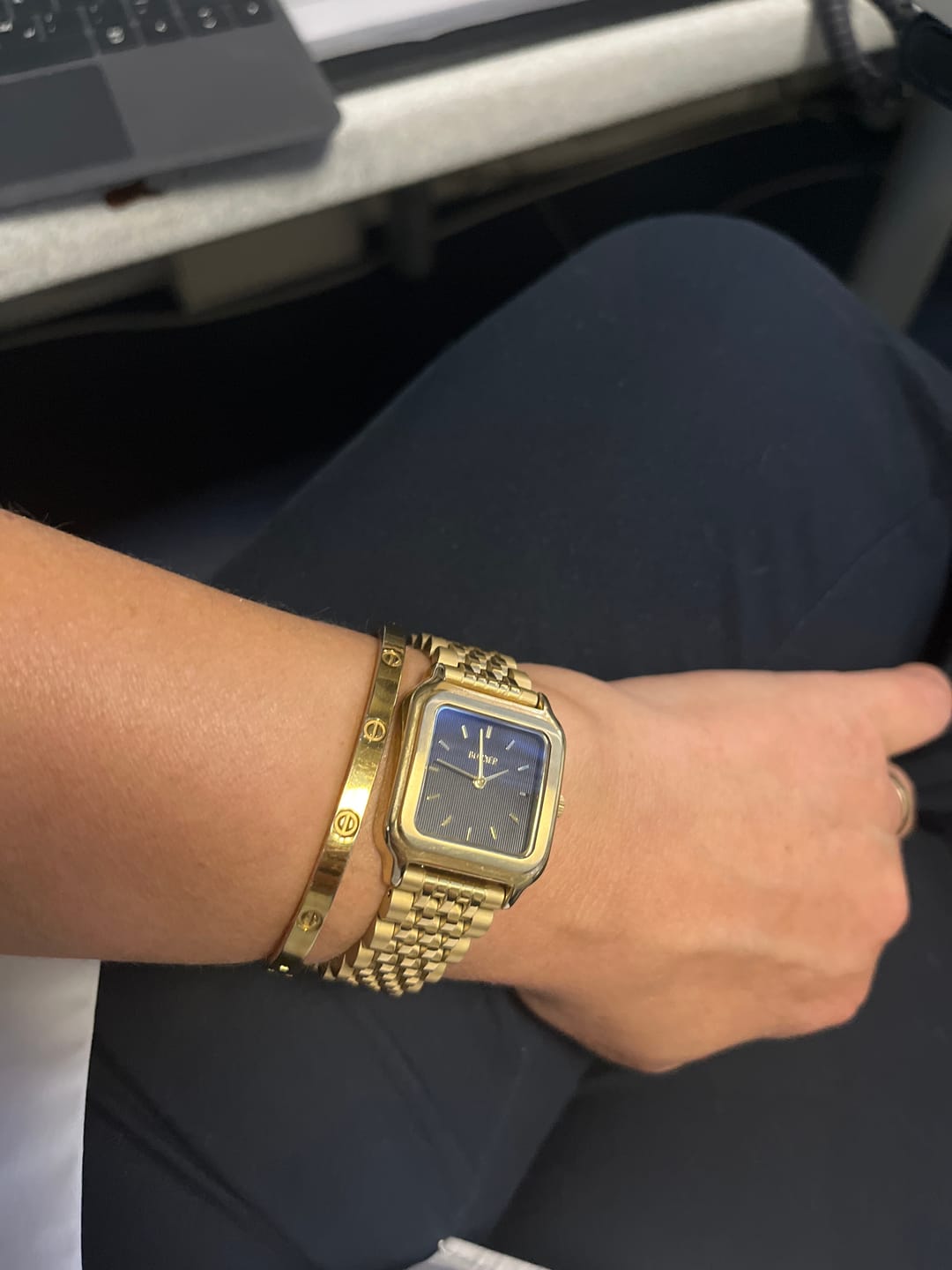 Customer photo review of Macy Gold Black