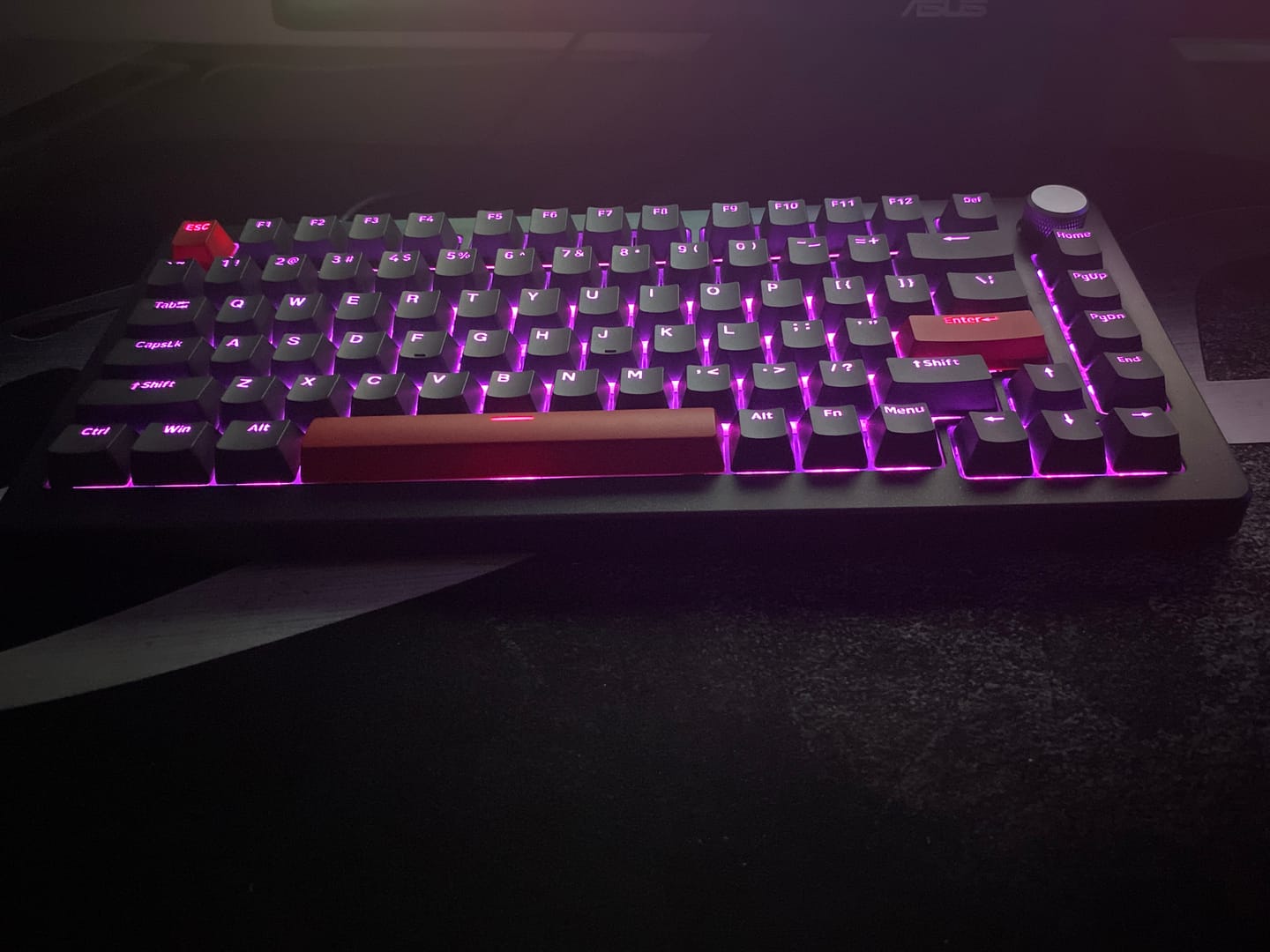 Customer photo review of DrunkDeer A75 Pro Wired Actuation Distance Adjustable Magnetic Switch Keyboard