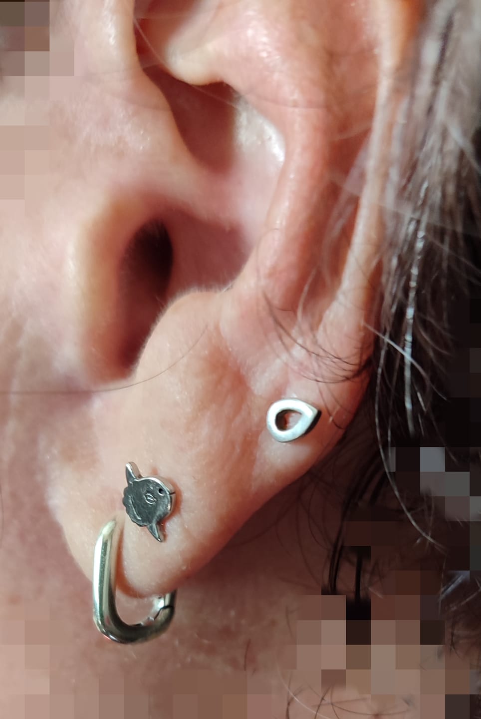 Customer photo review of Pendientes Eslabón