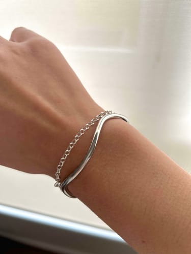 Customer photo review of Wave Bangle