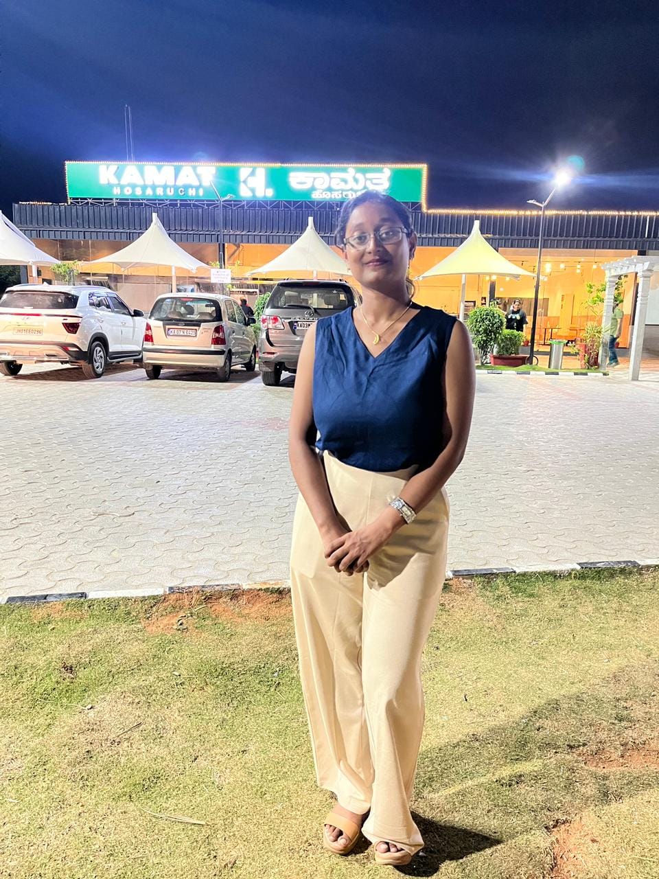 Customer photo review of Olive Green Wide Leg Pants