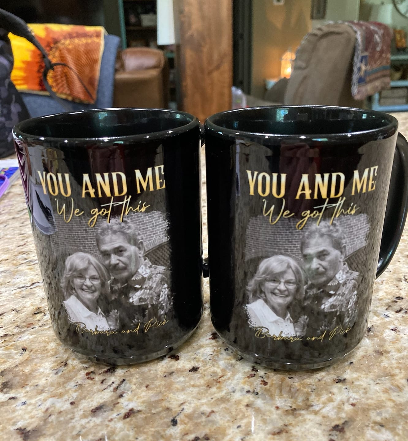 Customer photo review of You & Me We Got This Vintage 90s - Personalized Photo Mug