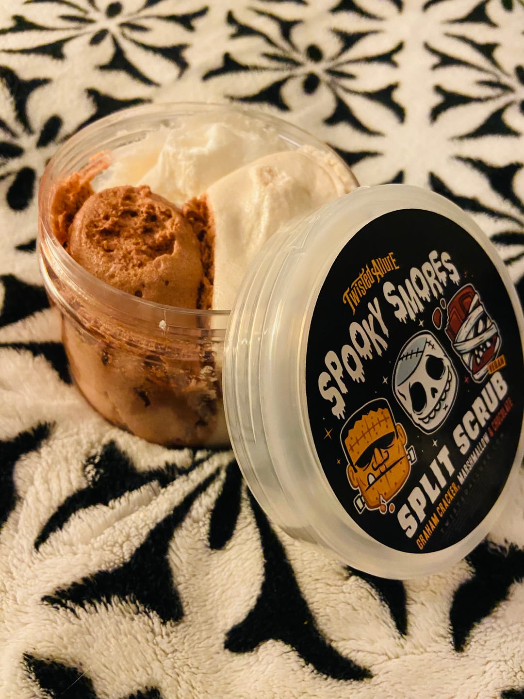 Customer photo review of Spooky Smores Split Scrub