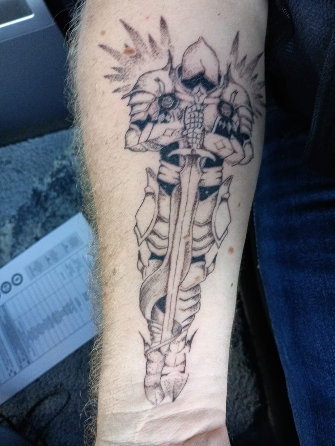Customer photo review of Tatouage Prière d'Archange