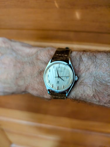 Customer photo review of Cigar Brown Suede