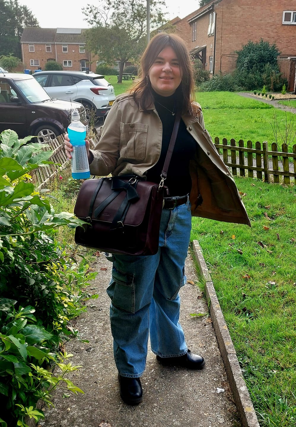 Customer photo review of Cocoa Truffle Ecosusi Classic Bow Briefcase