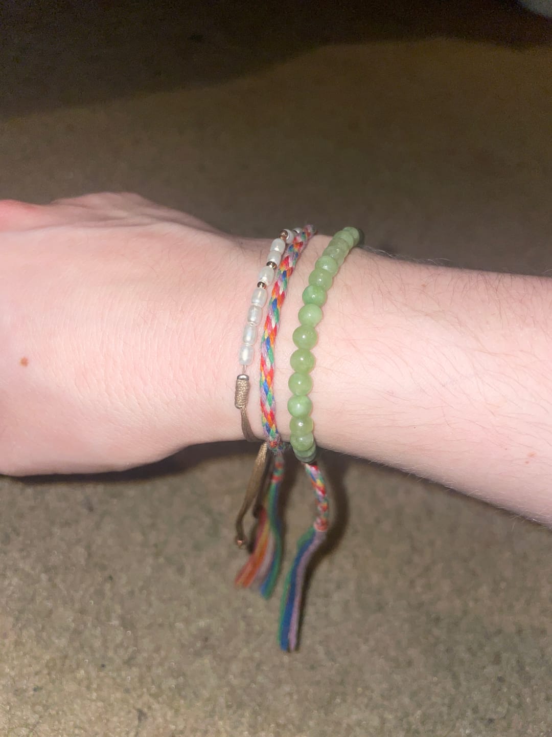 Customer photo review of Peridot Bracelet Mini