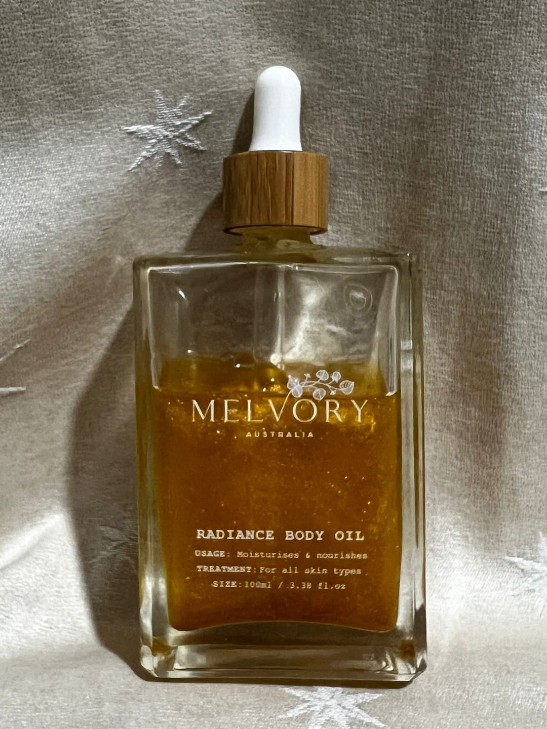 Customer photo review of Radiance Body Oil (Skin Firming)