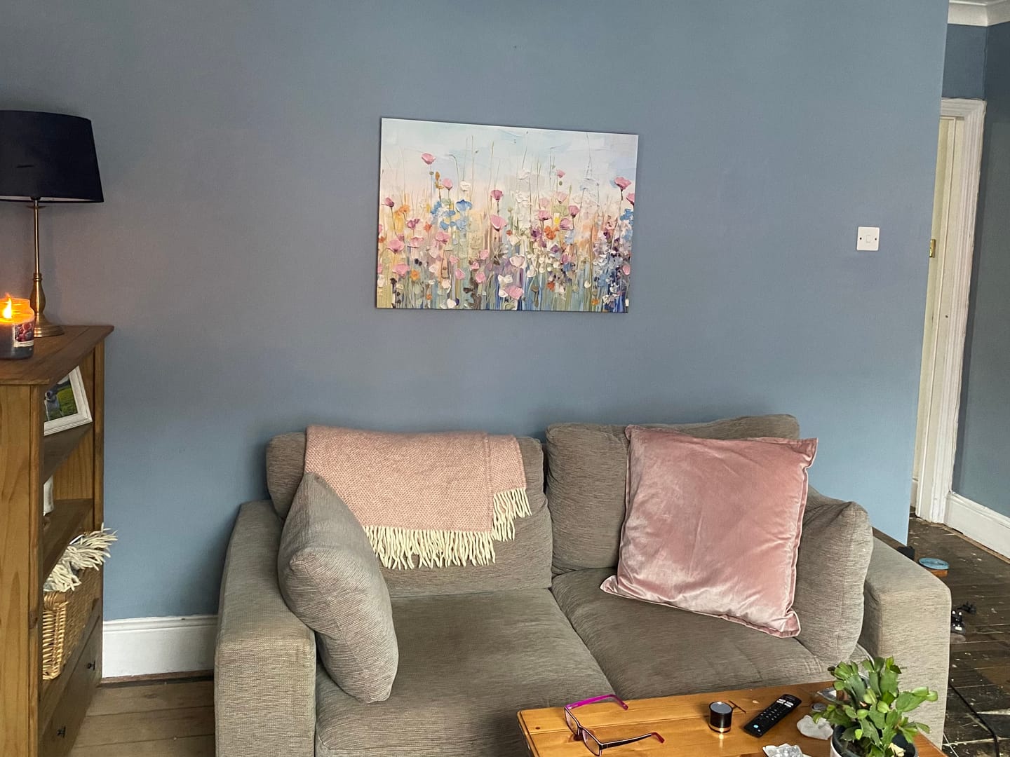 Customer photo review of Peaceful Wildflowers Canvas Print