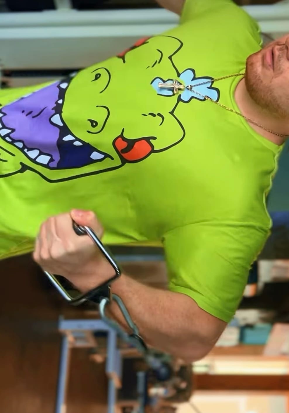 Customer photo review of Playera Pijama Reptar Oficial