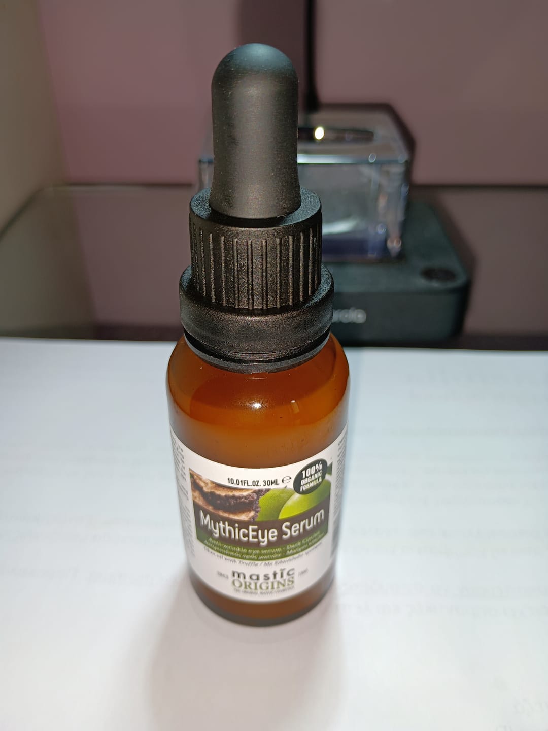 Customer photo review of MythicEye Serum