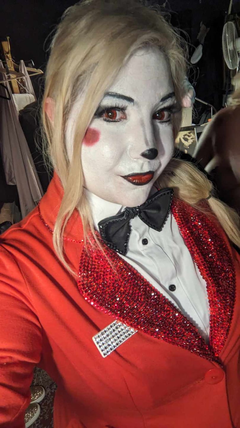 Customer photo review of PRIMAL ® Dracula I - Red Colored Contact lenses