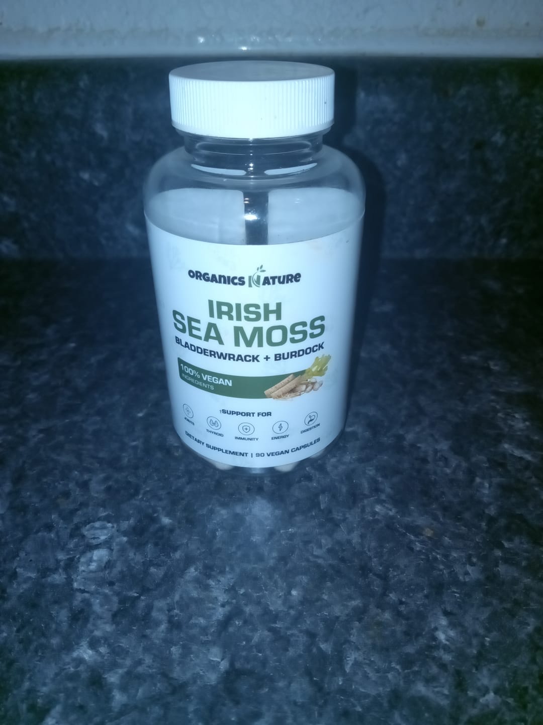 Customer photo review of Organic Irish Sea Moss With Bladderwrack and Burdock Root - 45 Servings