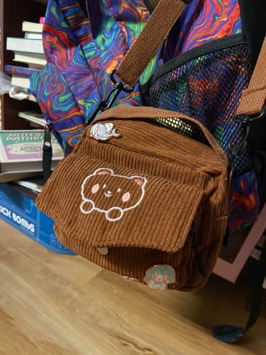 Customer photo review of Cartoon Bear Mini Purse