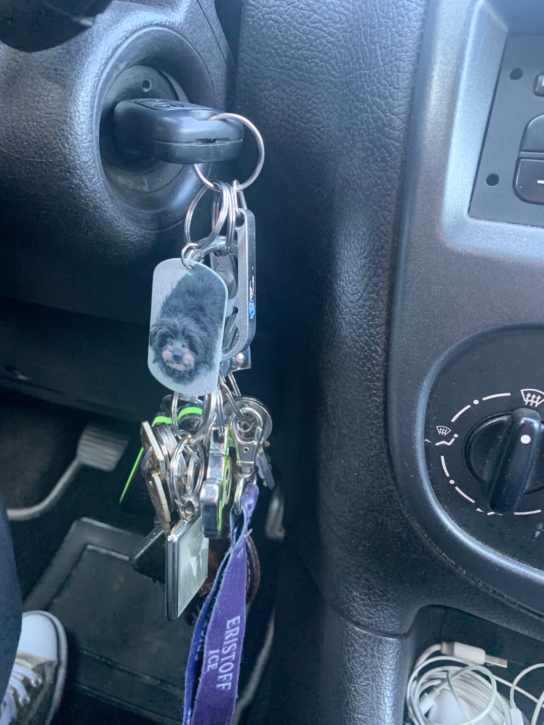 Customer photo review of Per sempre nel cuore - Portachiavi piastrina personalizzato