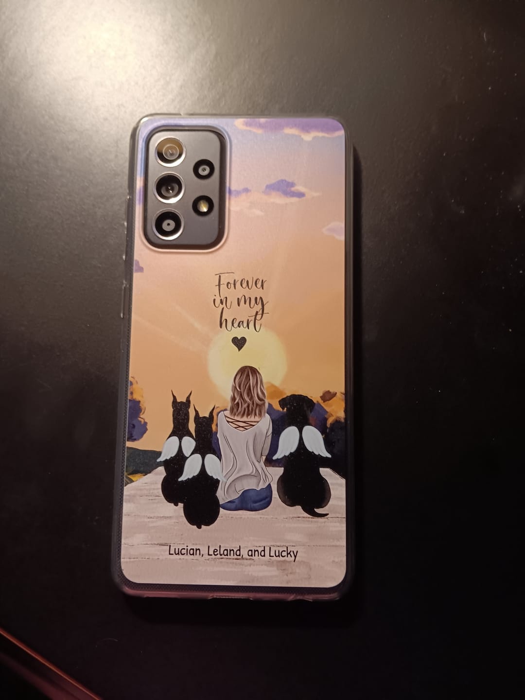 Customer photo review of Together with my pet - Personalized Phone Case