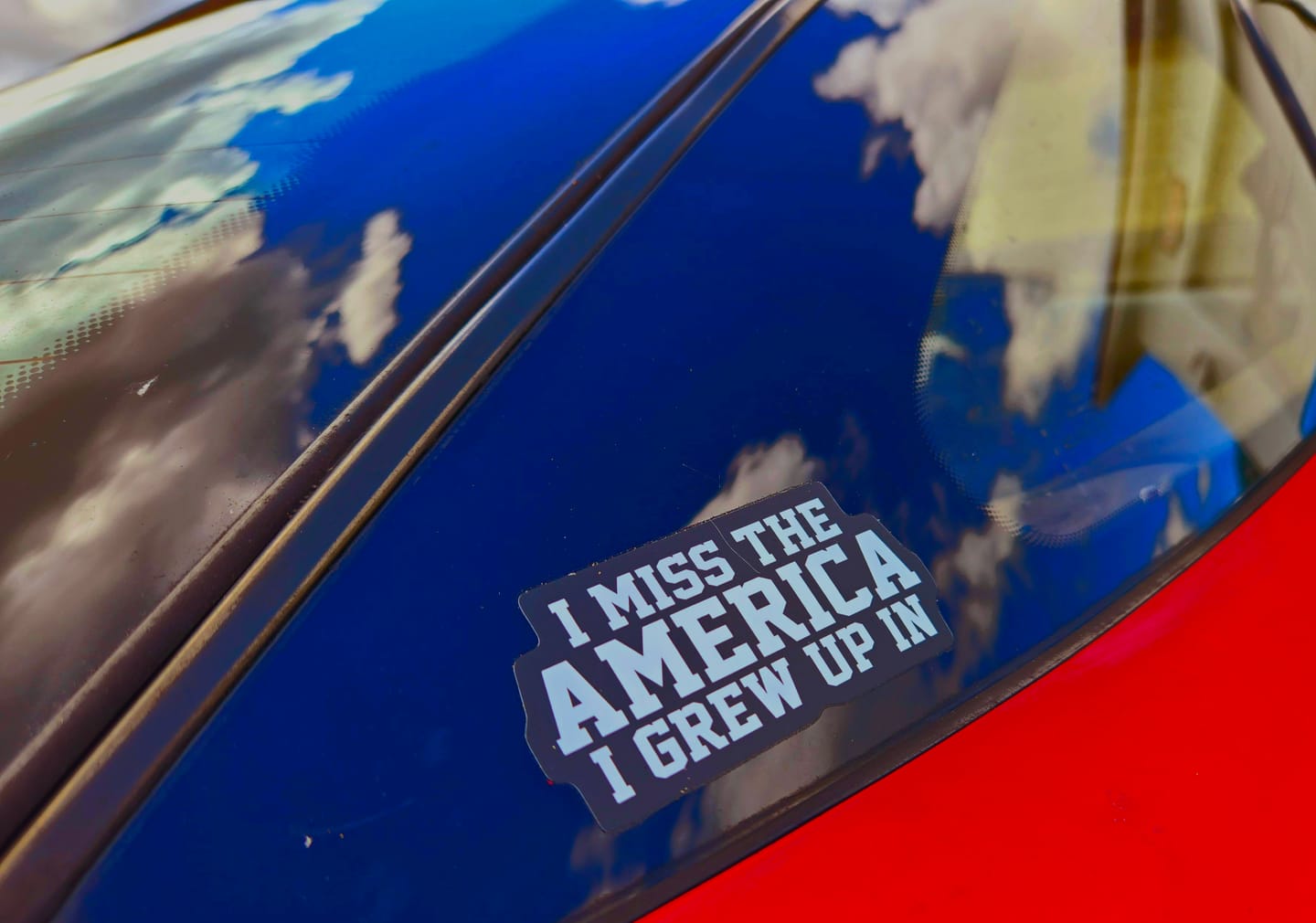 Customer photo review of I Miss The America I Grew Up In Decal