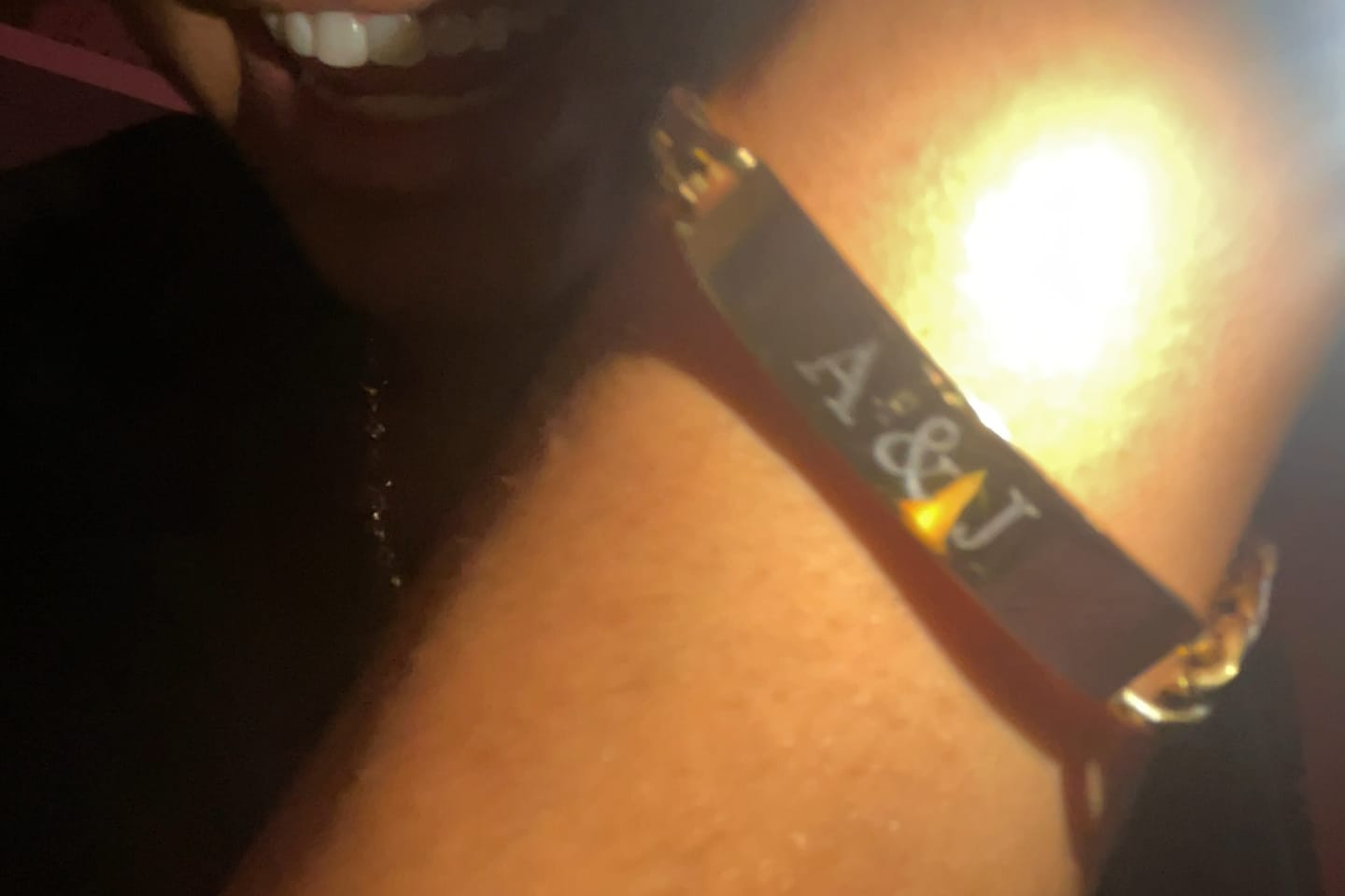Customer photo review of 7mm Figaro Link ID Bracelet