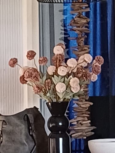 Customer photo review of Zijden Kiku Bloemen - Crème Mix (10 stengels)