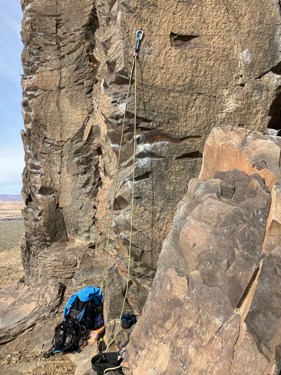 Customer photo review of Quicklink "Slide-Cinch" - Lead Rope Solo Anchor Tensioner