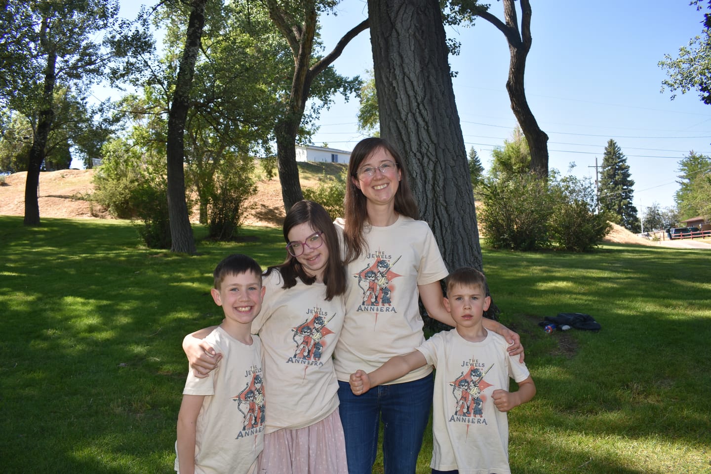 Customer photo review of Wingfeather Jewels of Anniera T-Shirt