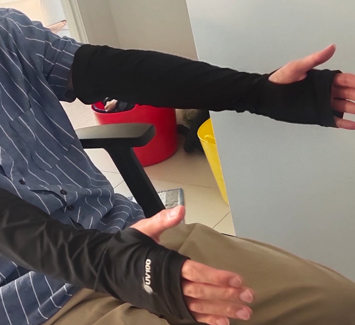 Customer photo review of Thumbhole Sleeves Men UPF50+